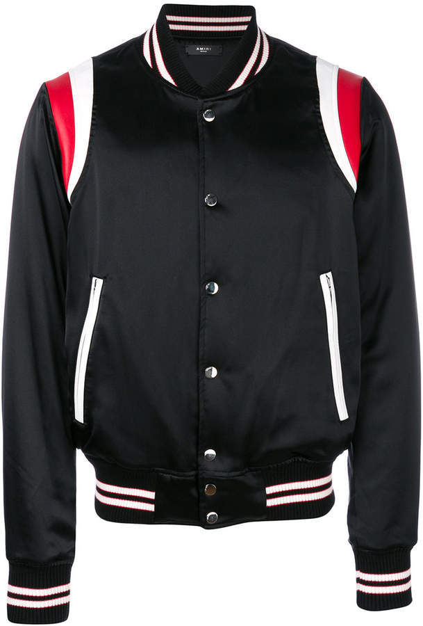 Amiri Black Always on Point Varsity Jacket – Balewink