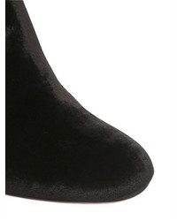 Aquazzura 85mm Brooklyn Velvet Ankle Boots