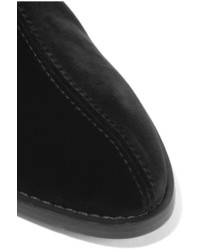 Chloé Velvet Ankle Boots Black