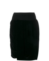 Black Velvet Bermuda Shorts