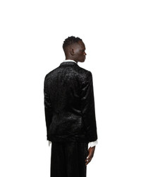 SASQUATCHfabrix. Black Velvet Carding Jacket