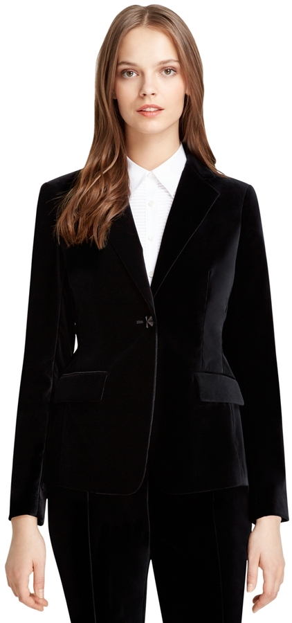 Brooks Brothers Milano Fit Velvet Jacket, $598 | Brooks Brothers ...