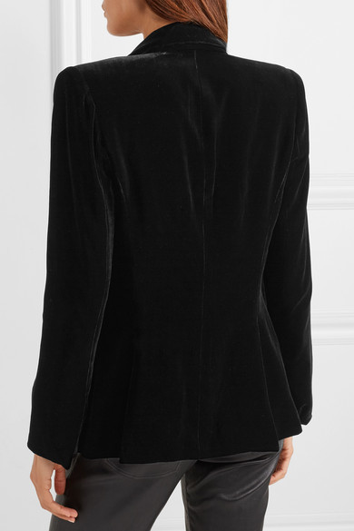 L'Agence Chamberlain Velvet Blazer, $405 | NET-A-PORTER.COM | Lookastic