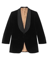 Gucci Contrast Lapel Velvet Jacket