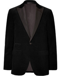 Baldessarini Cotton Velvet Blazer In Black