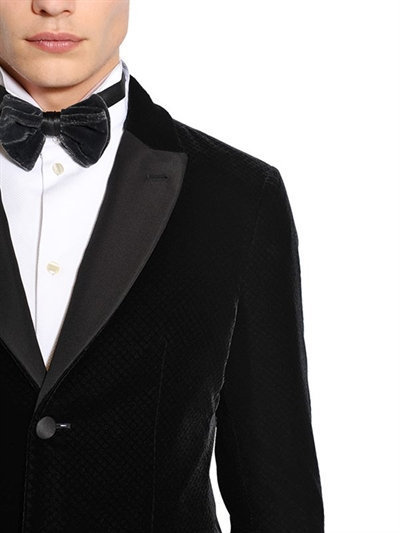 Giorgio Armani Ginza Stretch Velvet Tuxedo Jacket, $3,195 | LUISAVIAROMA |  Lookastic