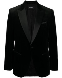 BOSS Silk Trim Velvet Effect Tuxedo Blazer