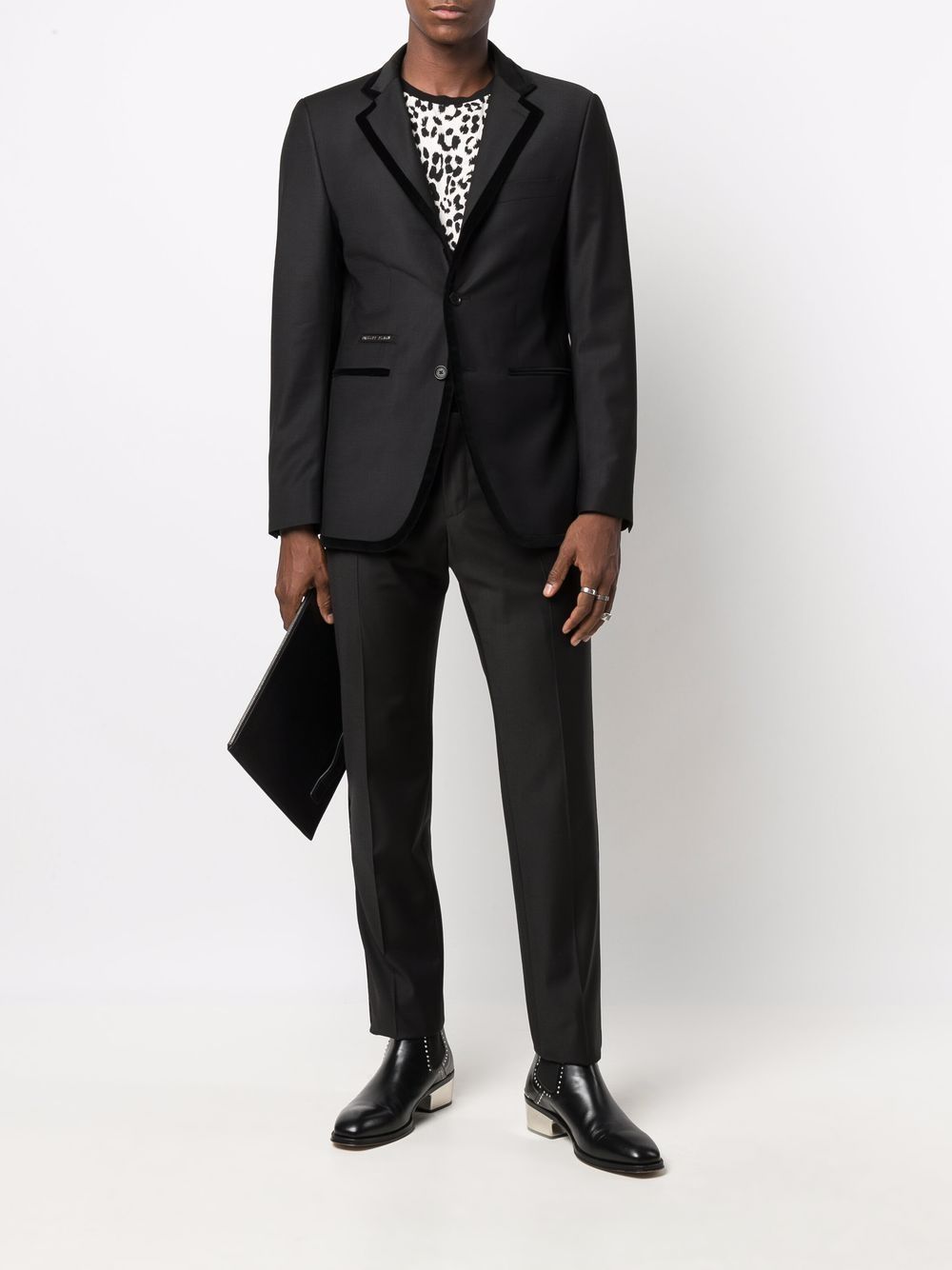 Philipp Plein Tailored Velvet Insert Blazer, $2,110 | farfetch.com ...