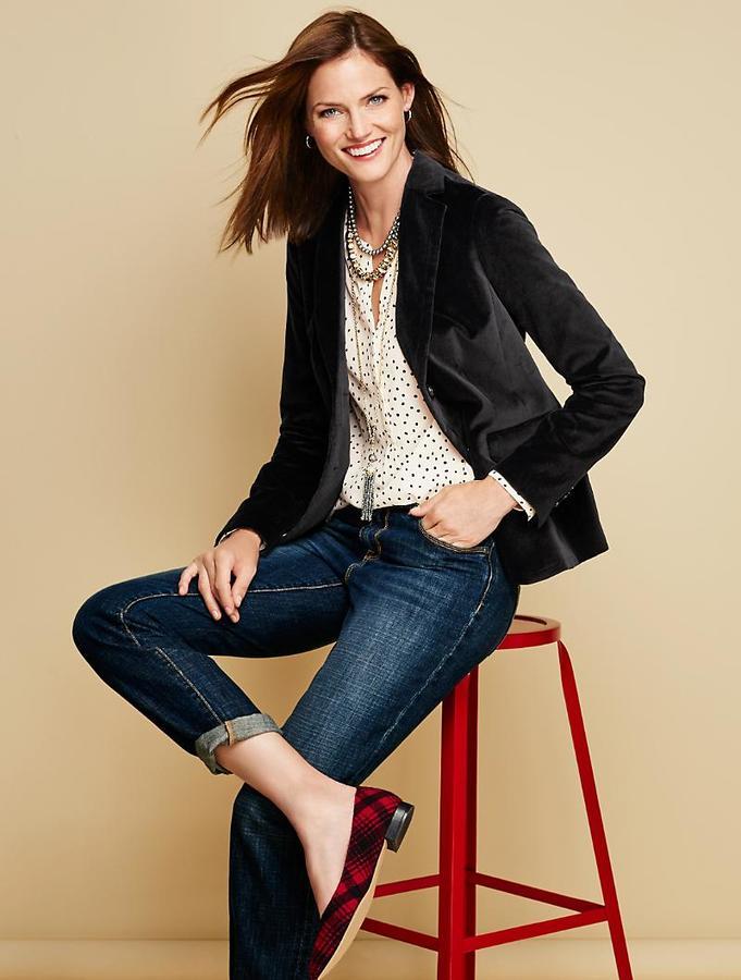 talbots velvet jacket