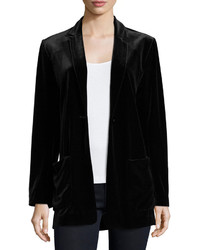 Joan Vass Velvet Button Front Jacket