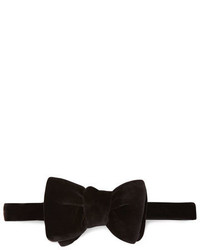Tom Ford Solid Velvet Bow Tie Black