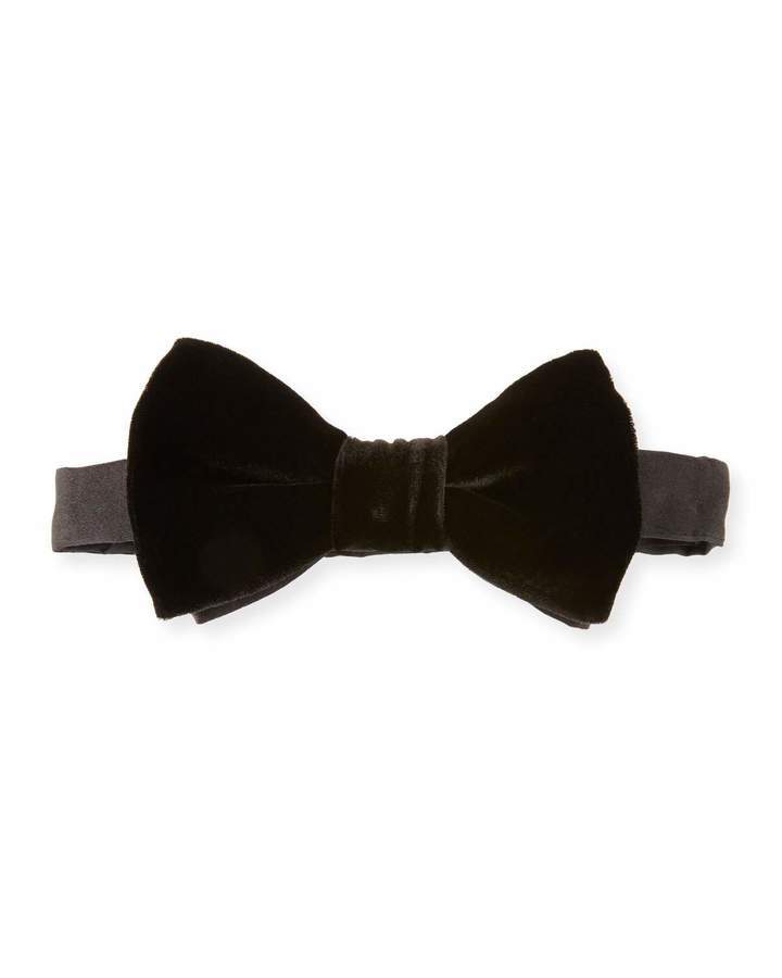 Lanvin Velvet Bow Tie Black, $145 | Neiman Marcus | Lookastic