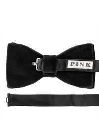 Thomas Pink Velvet Ready To Wear Bow Tie