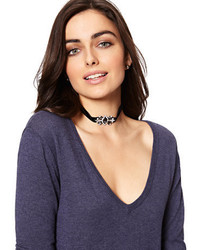 New York & Co. Sparkling Velvet Choker Necklace