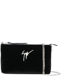 Giuseppe Zanotti Design Velvet Clutch Bag