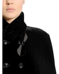 Giorgio Armani Double Breasted Silk Velvet Coat