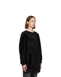 Balenciaga Black Velour Sweater