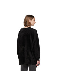 Balenciaga Black Velour Sweater