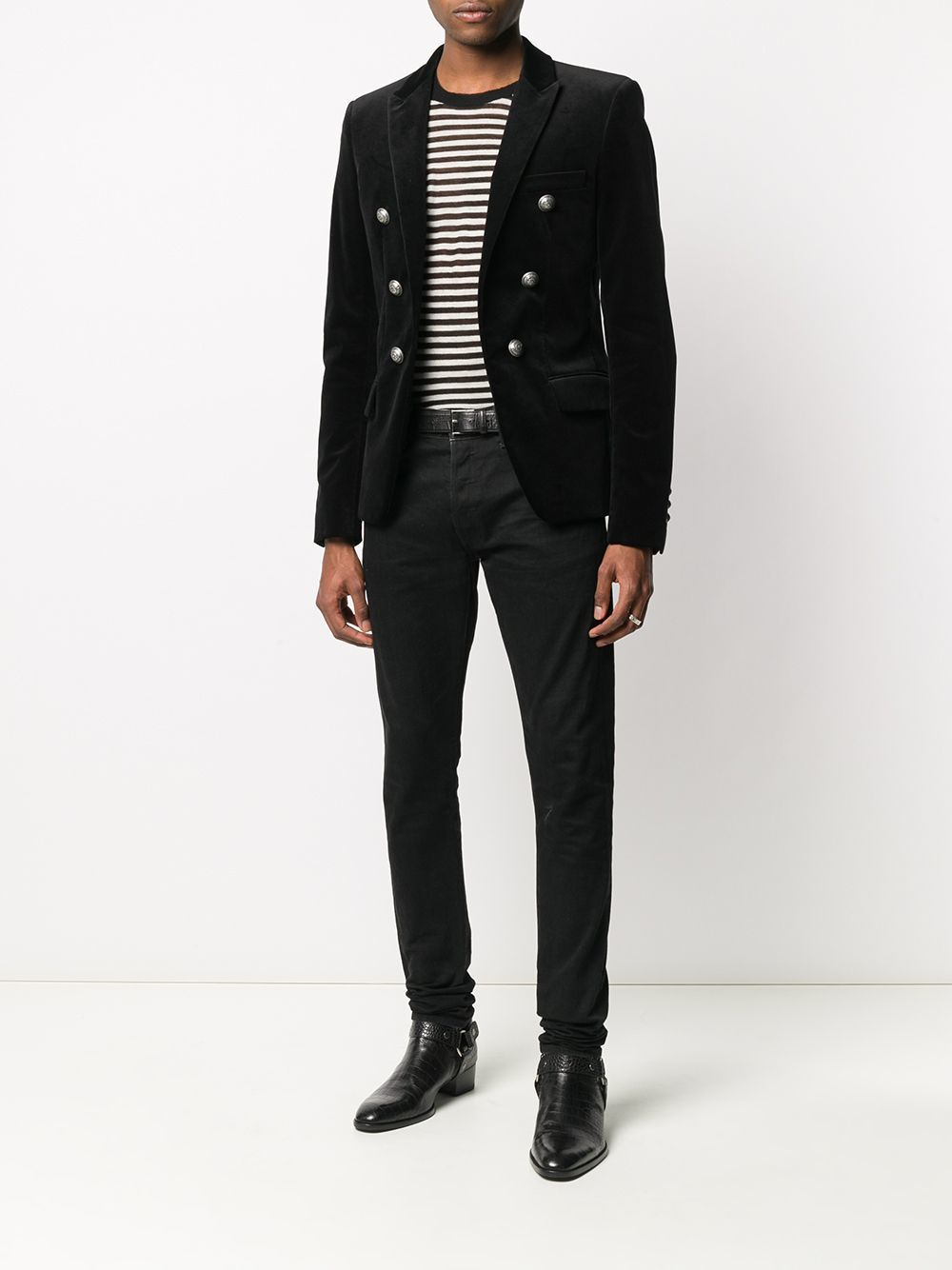 Balmain Double Buttoned Velvet Jacket, $1,437 | farfetch.com | Lookastic