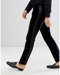 TechPro Textured Formal Trousers In Black Phoenix Fit Hazel