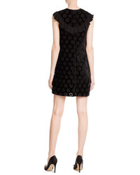 Giambattista Valli Mini Dress With Velvet And Cut Out Detail