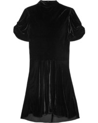 Etoile Isabel Marant Toile Isabel Marant Lazy Velvet Mini Dress Black