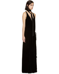 Chloé Black Fluid Velvet Dress