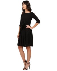 Adrianna Papell Velvet Burnout Party Dress Fit And Flare Dress