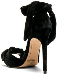 Alexandre Birman Velvet Jessica Heels In Black