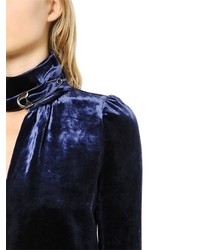 Sonia Rykiel Stretch Silk Blend Velvet Jumpsuit