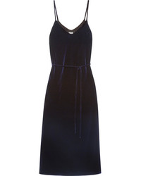Reformation Velvet Maxi Dress Midnight Blue