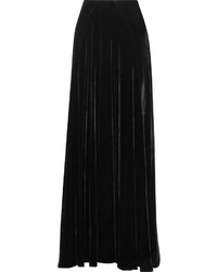 Black Velvet Maxi Skirt