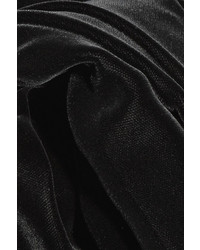 Saint Laurent Velvet Midi Dress Black