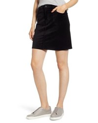 Jen7 Velvet Miniskirt