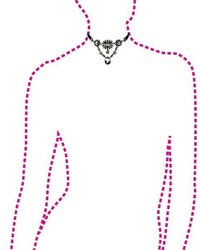 Charlotte Russe Crystal Velvet Choker Necklace