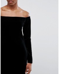 Minimum Velvet Off Shoulder Dress