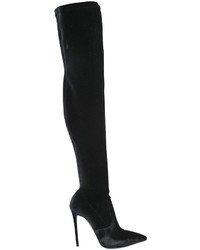 Le Silla 110mm Stretch Velvet Over The Knee Boots