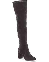 Scout Over The Knee Velvet Boot  Navy