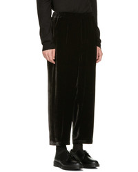 McQ Alexander Ueen Black Velvet Neukolln Trousers