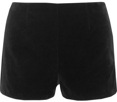 Saint Laurent Velvet Shorts, $1,350 | NET-A-PORTER.COM | Lookastic