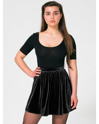 American Apparel Stretch Velvet Skirt