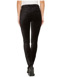 Paige Hoxton Velvet Skinny In Black Overdye Jeans