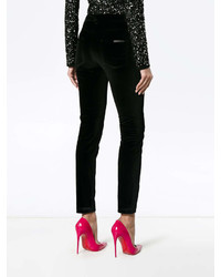 Dolce & Gabbana Mid Rise Skinny Velvet Trousers