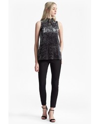 French Connection Crushed Velvet Sleeveless Top