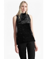 French Connection Crushed Velvet Sleeveless Top
