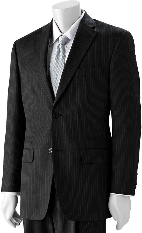 black striped suit jacket