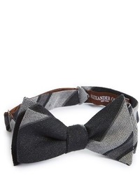 Alexander Olch Stripe Linen Bow Tie