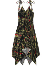 Black Vertical Striped Cami Dress