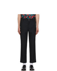 Goodfight Black Pinstripe Junction Trousers