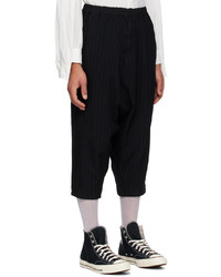 Black Comme Des Garçons Black Striped Trousers
